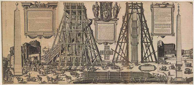 De Vaticaanse obelisk: middeleeuwen en renaissance image3