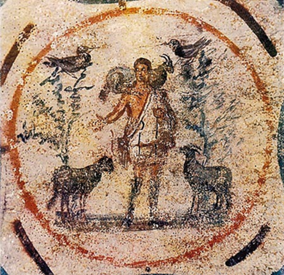 De oudste bekende voorstellingen van Jezus in Rome 3 goede herder (2025 11 21 13 43 38 utc)