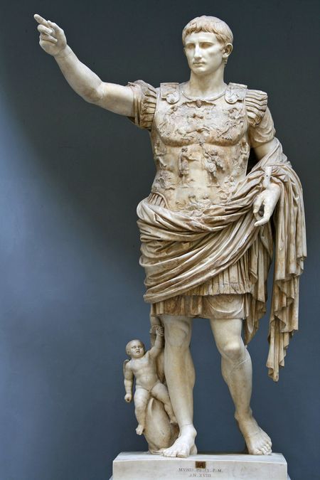 De geboorte van het Romeinse keizerrijk augustus_prima_porta