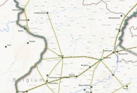 Digitale kaart toont archeologische vindplaatsen uit civitas Tungrorum civitastungrorum(2)