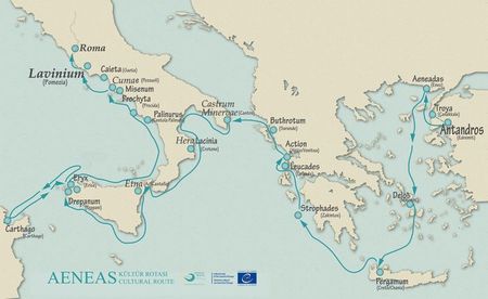 De reis van Aeneas. Van Troje naar Rome enea_viaggio (7)
