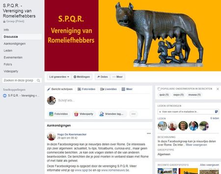S.P.Q.R. groeit snel op Facebook fb3