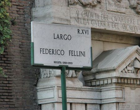 Rome eert Federico Fellini met een tweede straatnaam en een tentoonstelling fellinistraatnaam (2)