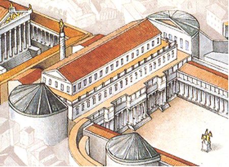 Reconstructie van de Basilica Ulpia in Rome begonnen Forum Trajanus Basilica Ulpia (11)