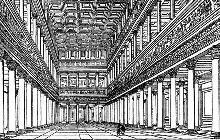 Reconstructie van de Basilica Ulpia in Rome begonnen Forum Trajanus Basilica Ulpia1