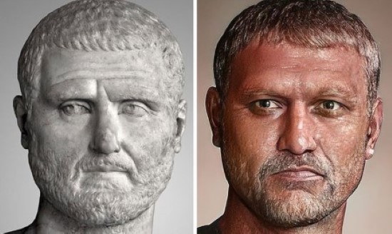 Zwitserse student reconstrueert gezichten van Romeinse keizers gordianus1
