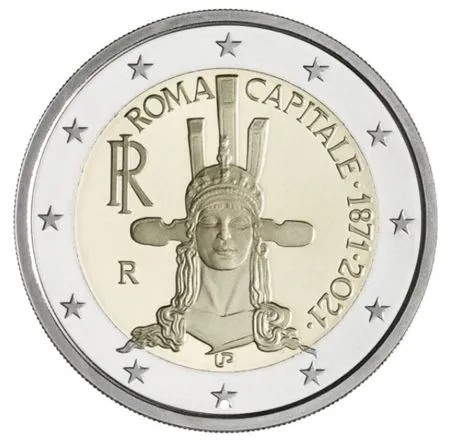Italië brengt nieuwe munt van 2 euro uit met als thema Rome munt_dea_roma