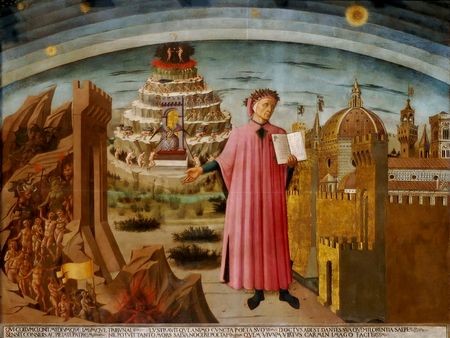 Roberto Benigni leest voor uit Dante Alighieri in Palazzo del Quirinale Dante_Domenico_di_Michelino