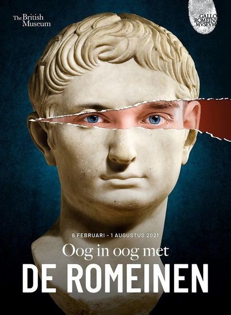 Toptentoonstelling Oog in oog met de Romeinen begint zaterdag in het GRM Tongeren afficheooginoogromeinen