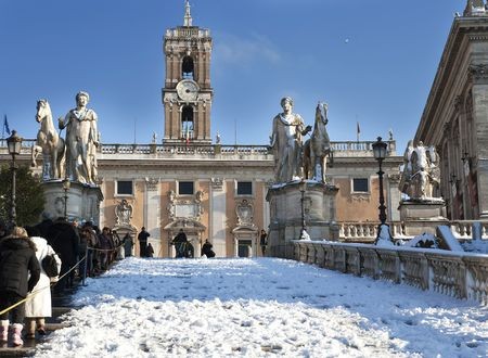 Rome verwacht vanochtend sneeuw en verspreidt nieuwe brochure met wintertips sneeuw2