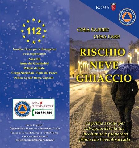 Rome verwacht vanochtend sneeuw en verspreidt nieuwe brochure met wintertips sneeuw6