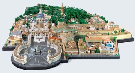 Kunstenaar bouwt Vaticaanstad na met 67.000 stukjes Lego legovati (1)