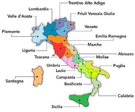 Italië verbiedt reizen tussen regio’s van 21 december tot 6 januari regioneitalia(1)