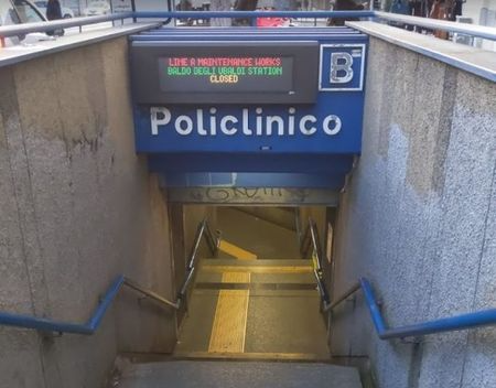 Rome sluit verschillende metrostations wegens onderhoudswerken policlosed