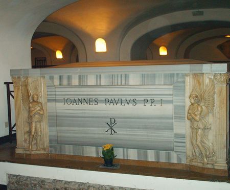 Paus Johannes Paulus I wordt zalig verklaard op 4 september johannes-paulus_I_graf