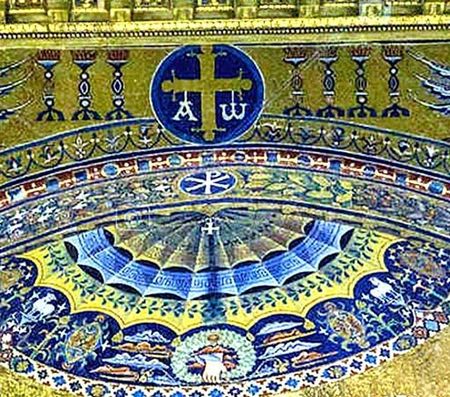 Een bezoek aan de Santa Maria in Trastevere (X) mozaiek_trastevere (6)