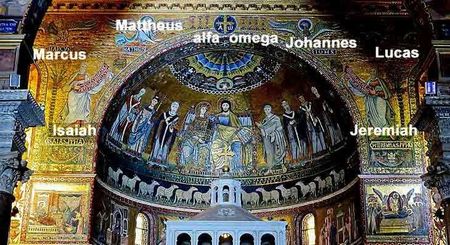 Een bezoek aan de Santa Maria in Trastevere (X) mozaiek_trastevere (7)