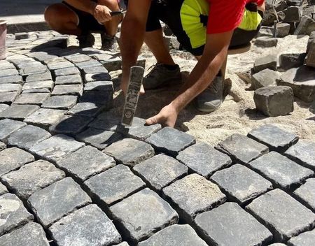 Kasseien Via Nazionale maken plaats voor asfalt nationalevia(3)