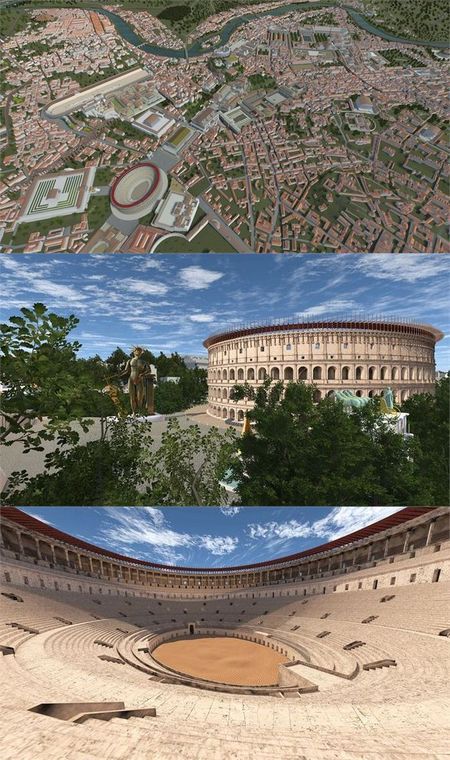 De fraaie filmpjes van Rome Reborn reborn (5)