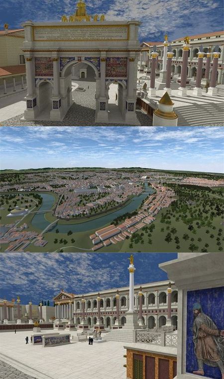 De fraaie filmpjes van Rome Reborn reborn (6)