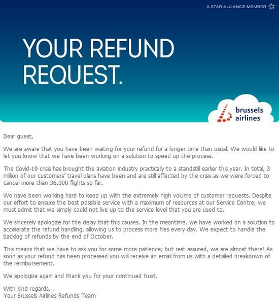 Heropstart luchtvaartsector verloopt minder vlot dan verwacht refund_request_brussels_airlines