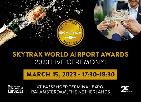 Luchthaven in Fiumicino krijgt vijfsterrenscore van Skytrax Skytrax2023