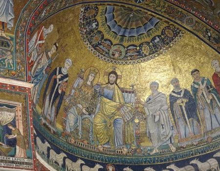 Een bezoek aan de Santa Maria in Trastevere (X) trastevere_mozaiek (3)