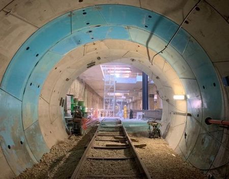 Tunnel tussen toekomstige metrostations Fori Imperiali en Venezia is gegraven veneziametro(4)
