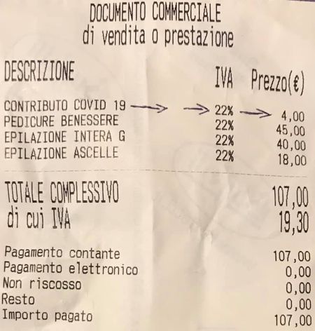In sommige handelszaken in Rome betaal je voortaan virusbelasting virustaks