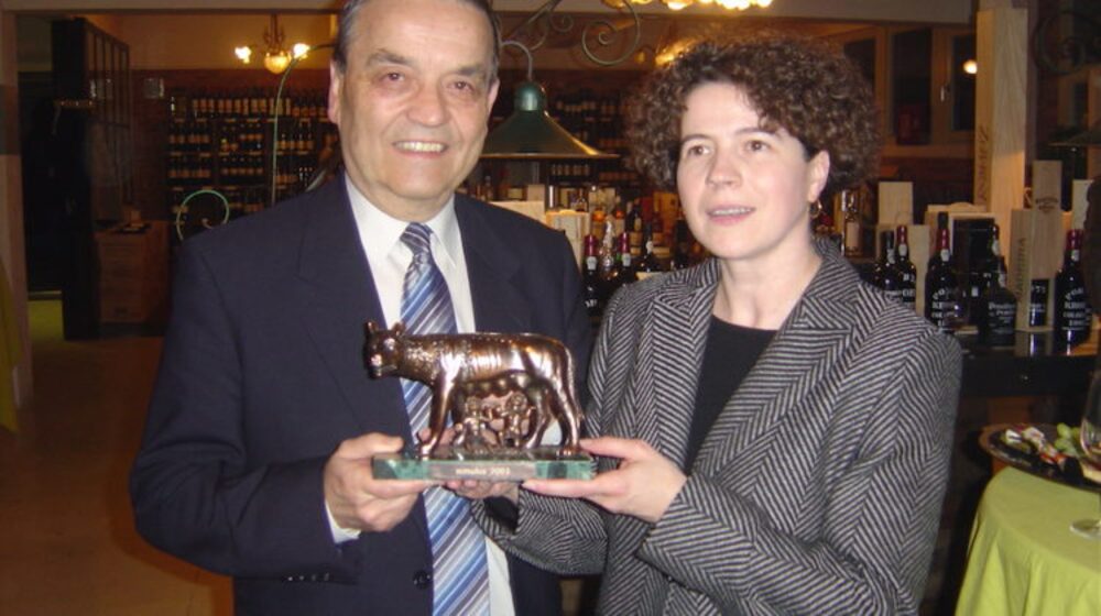 Carine Cuypers ontvangt de Romulusprijs 2005